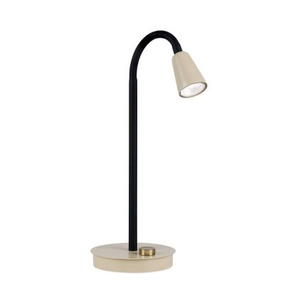 Ściemnialna giętka lampka biurkowa DOTTY 1xGU10/10W/230V beżowa/czarna