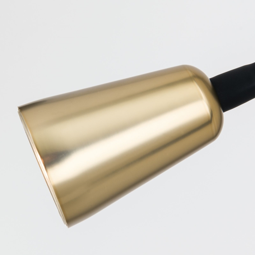 Ściemnialna elastyczna lampka ścienna DOTTY 1xGU10/10W/230V czarna/mosiądz