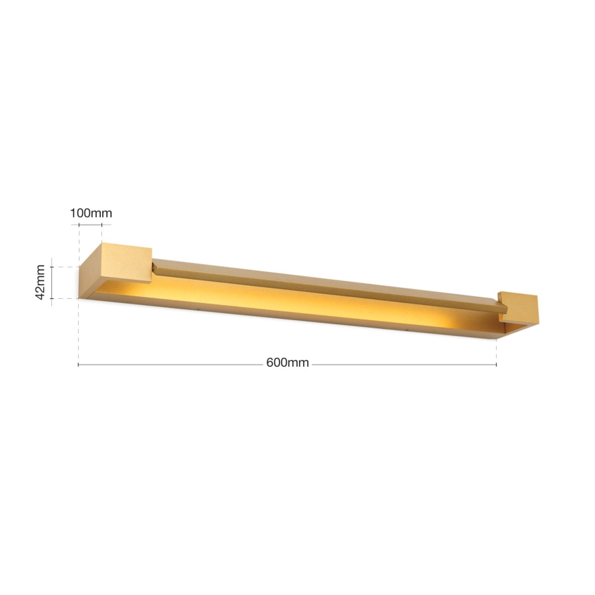 LED Łazienkowe oświetlenie lustra MARILYN LED/18W/230V 60 cm IP44 złoty