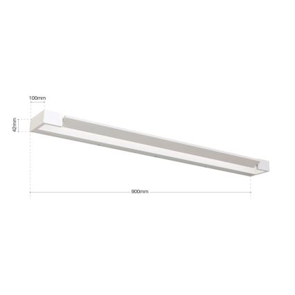 LED Łazienkowe oświetlenie lustra MARILYN LED/24W/230V 90 cm IP44 biały