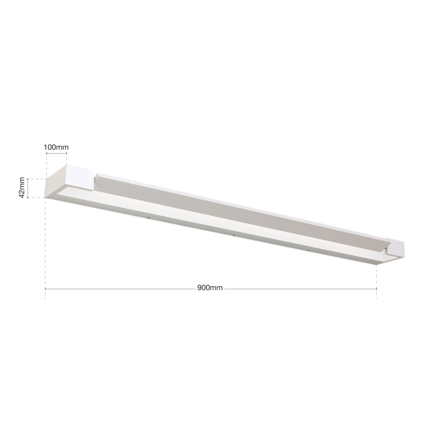 LED Łazienkowe oświetlenie lustra MARILYN LED/24W/230V 90 cm IP44 biały