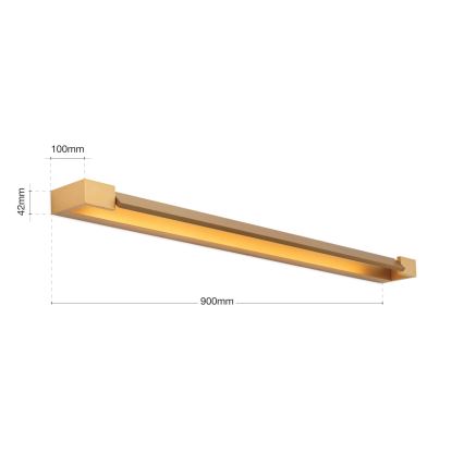 LED Łazienkowe oświetlenie lustra MARILYN LED/24W/230V 90 cm IP44 złoty