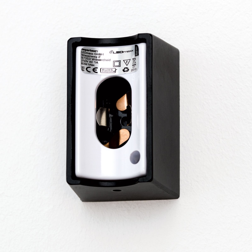 LED Kinkiet VISAGIST 1xS14d/8W/230V czarny