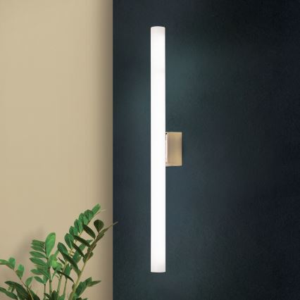 LED Kinkiet VISAGIST 1xS14d/8W/230V mosiądz