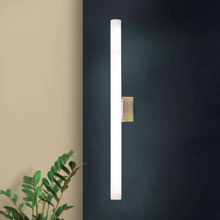 LED Kinkiet VISAGIST 1xS14d/8W/230V mosiądz