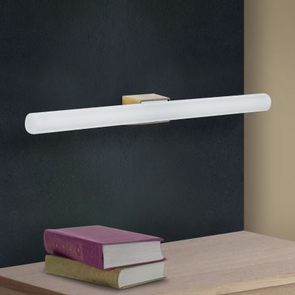 LED Kinkiet VISAGIST 1xS14d/8W/230V mosiądz
