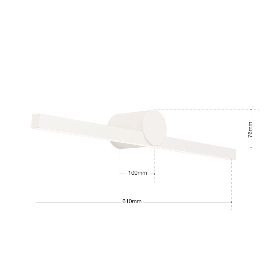 LED Łazienkowe oświetlenie lustra BEAUTY LED/12W/230V 61 cm IP54 biały