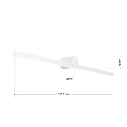 LED Łazienkowe oświetlenie lustra BEAUTY LED/24W/230V 101 cm IP54 biały