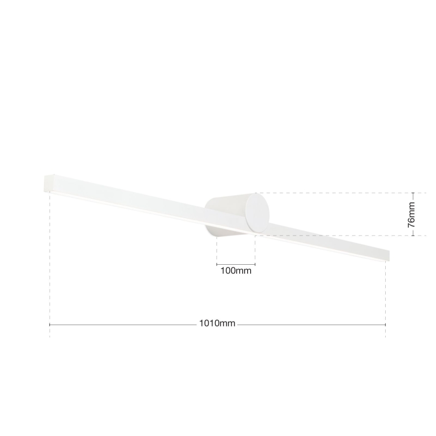 LED Łazienkowe oświetlenie lustra BEAUTY LED/24W/230V 101 cm IP54 biały