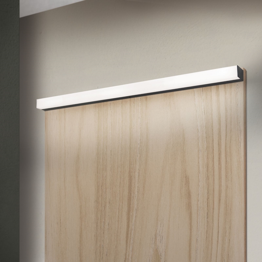 LED Łazienkowe oświetlenie lustra HORIZON LED/18W/230V 3000/4000K 90 cm IP44 czarne