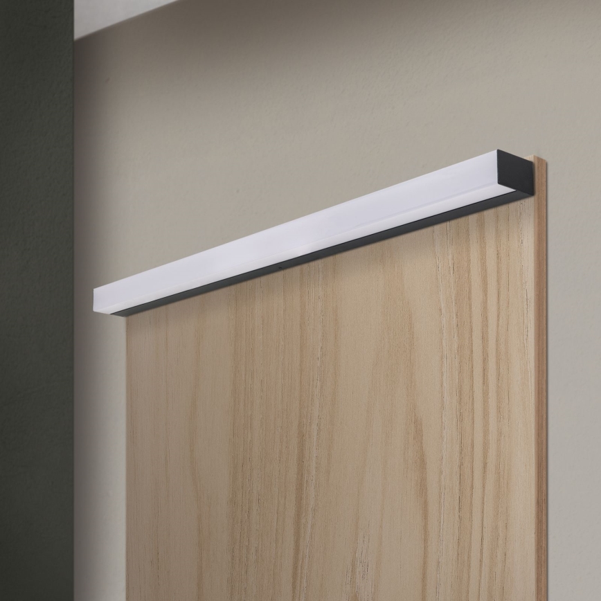 LED Łazienkowe oświetlenie lustra HORIZON LED/18W/230V 3000/4000K 90 cm IP44 czarne