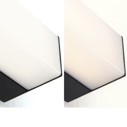 LED Łazienkowe oświetlenie lustra HORIZON LED/18W/230V 3000/4000K 90 cm IP44 czarne