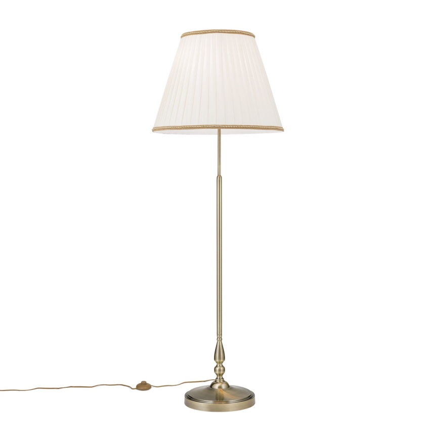 Lampa podłogowa TONIA 2xE27/60W/230V 154 cm biały/brąz