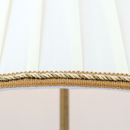 Lampa podłogowa TONIA 2xE27/60W/230V 154 cm biały/brąz