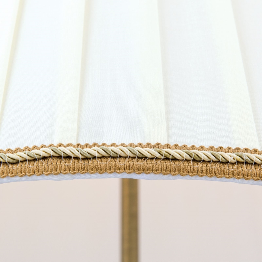 Lampa podłogowa TONIA 2xE27/60W/230V 154 cm biały/brąz
