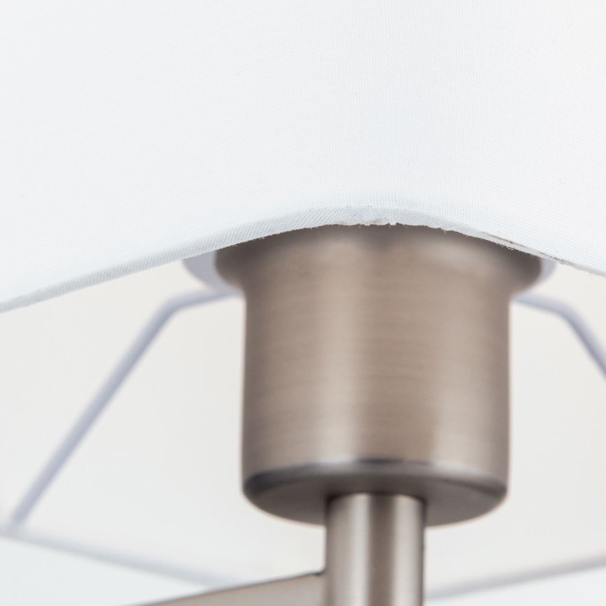 Lampa podłogowa CARLTON 1xE27/40W/230V biały/matowy chrom
