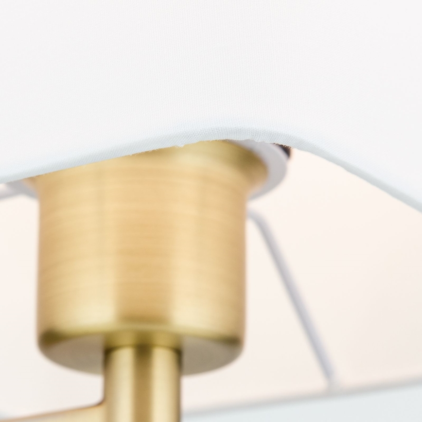 Lampa podłogowa CARLTON 1xE27/40W/230V biały/złoty