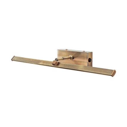 LED Kinkiet galeryjka PUBLIO LED/10W/230V 50 cm złoty/patyna