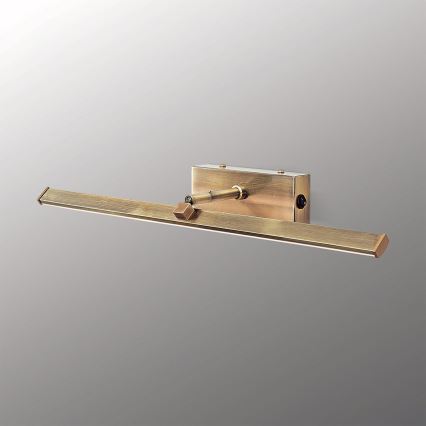 LED Kinkiet galeryjka PUBLIO LED/10W/230V 50 cm złoty/patyna