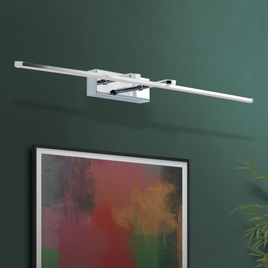 LED Kinkiet galeryjka PUBLIO LED/15W/230V 75 cm chrom błyszczący