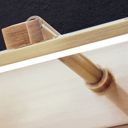 LED Kinkiet galeryjka PUBLIO LED/15W/230V 75 cm złoty/patyna