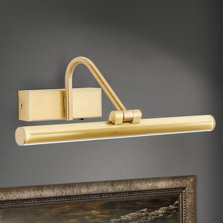 LED Kinkiet galeryjka PORTRAIT LED/6W/230V 30 cm złoty