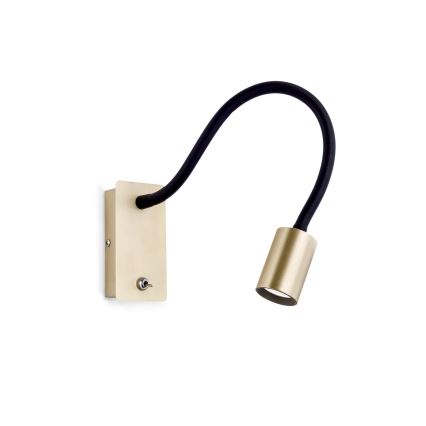 LED Elastyczna naścienne mała lampa KURT LED/5W/230V złota