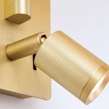 Lampa ścienna LED CARLTON 1xE27/40W/230V + LED/3W biała/złota