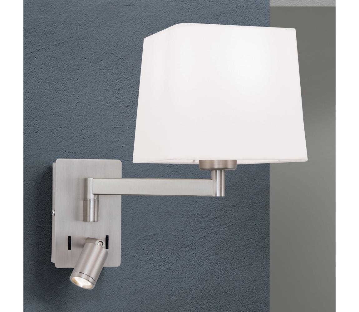 Orion WA 2-1469/1- LED Kinkiet CARLTON 1xE27/40W/230V + LED/3W biały/chrom