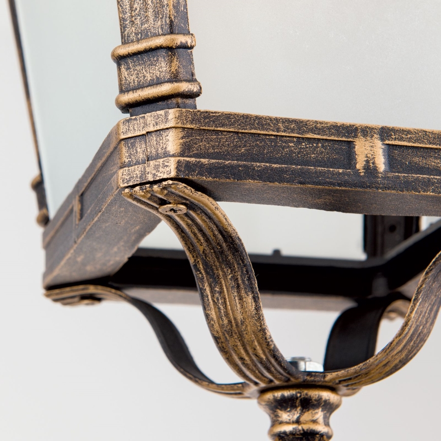 Zewnętrzna lampa wisząca AIKO 1xE27/60W/230V IP23 brąz/patina