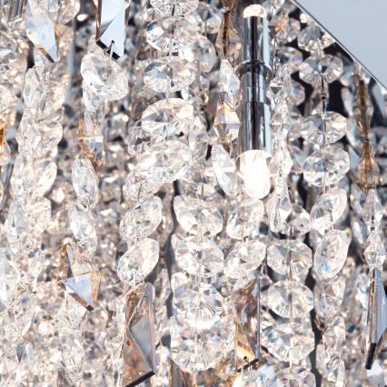 Żyrandol kryształowy na lince CRYSTALRIVER 21xG9/40W/230V chrom błyszczący