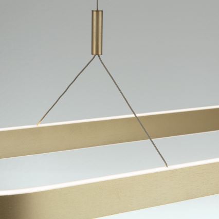 LED lampa wisząca na lince CARRARA LED/80W/230V 2700/3000/4000K złota