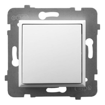 Ospel - Jednobiegunowy wyłącznik bez ramki nr 1 ARIA biały