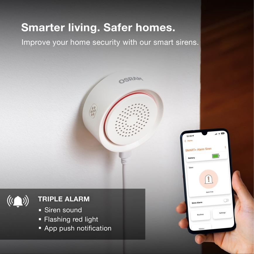 Osram - Alarm SMART+ 5V z łącznością Wi‑Fi