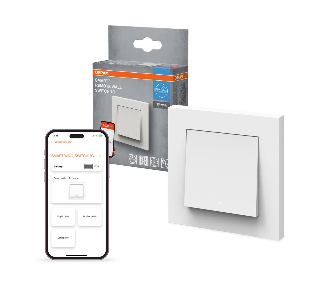 Osram - Bezprzewodowy jednoprzyciskowy włącznik SMART+ 5V Wi-Fi