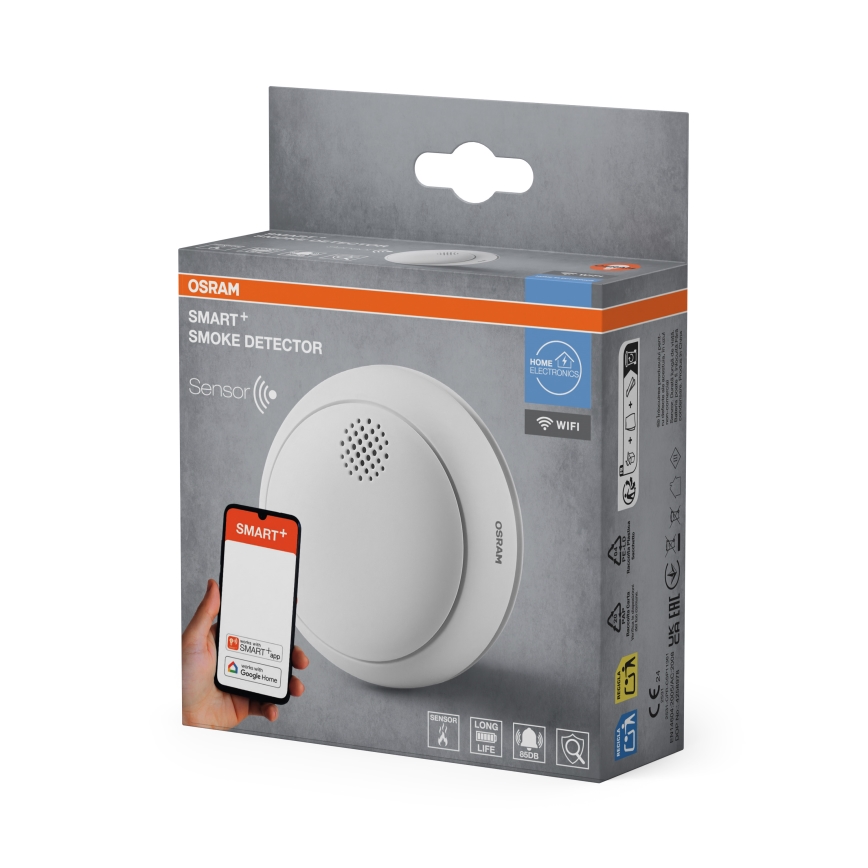 Osram - Czujnik dymu SMART+ 3V Wi-Fi 1400 mAh