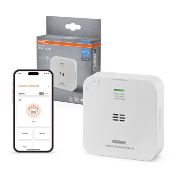 Osram - Czujnik tlenku węgla SMART+ 2xAA Wi-Fi
