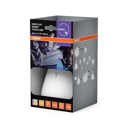 Osram - LED dotykowa dziecięca lampka nocna TOUCH LED/2,5W/5V 1200 mAh królik