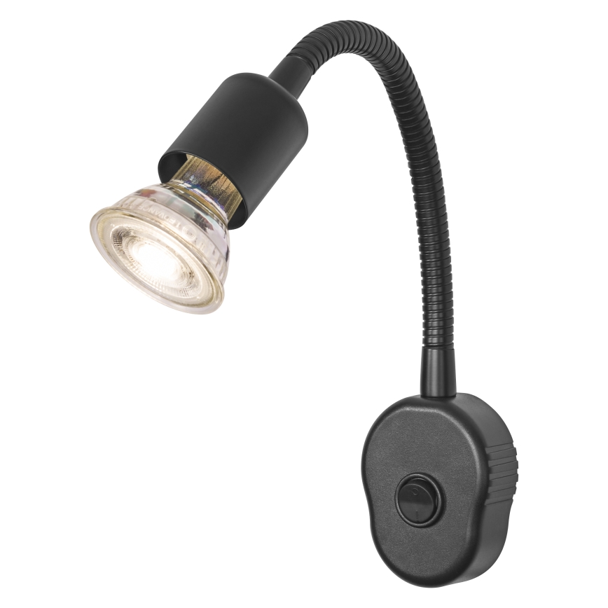Osram - Elastyczna lampa ścienna PLUG TUBE FLEX 1xGU10/5W/230V czarna