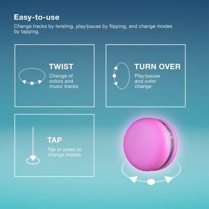 Osram - LED RGB Ściemnialny głośnik SMART+ MACARON LED/1,75W/3,7V 450 mAh żółty