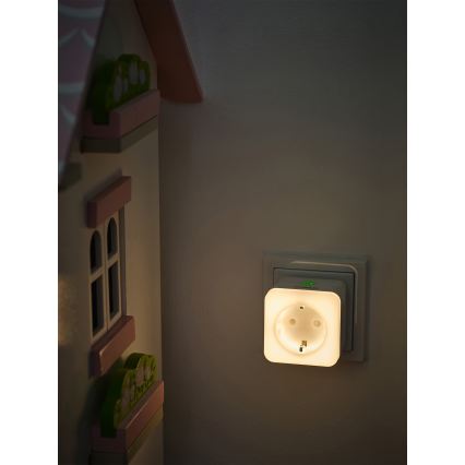 Osram - Gniazdo ściemnialne LED z lampką nocną SCHUKO SMART+ NIGHTLIGHT 3680W/230V Wi-Fi