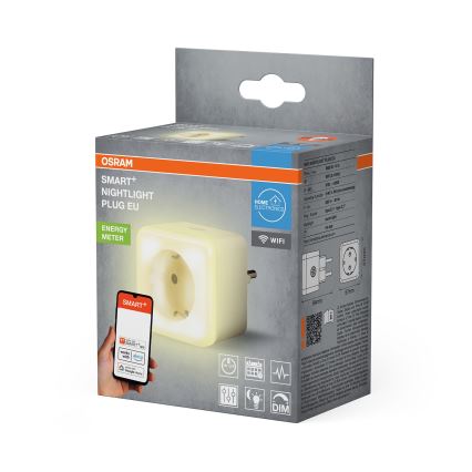 Osram - Gniazdo ściemnialne LED z lampką nocną SCHUKO SMART+ NIGHTLIGHT 3680W/230V Wi-Fi