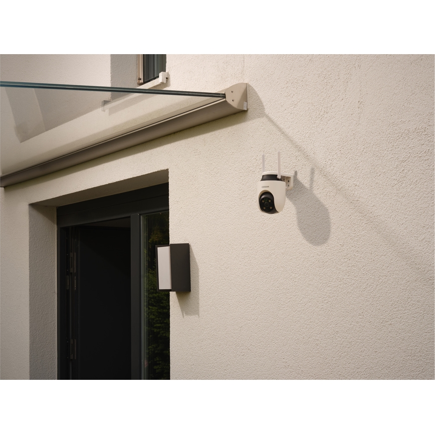 Osram - Inteligentna zewnętrzna kamera 360° z czujnikiem 2K SMART+ 230V IP65 Wi-Fi