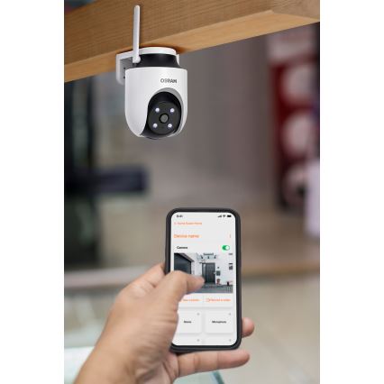 Osram - Inteligentna zewnętrzna kamera 360° z czujnikiem 2K SMART+ 230V IP65 Wi-Fi