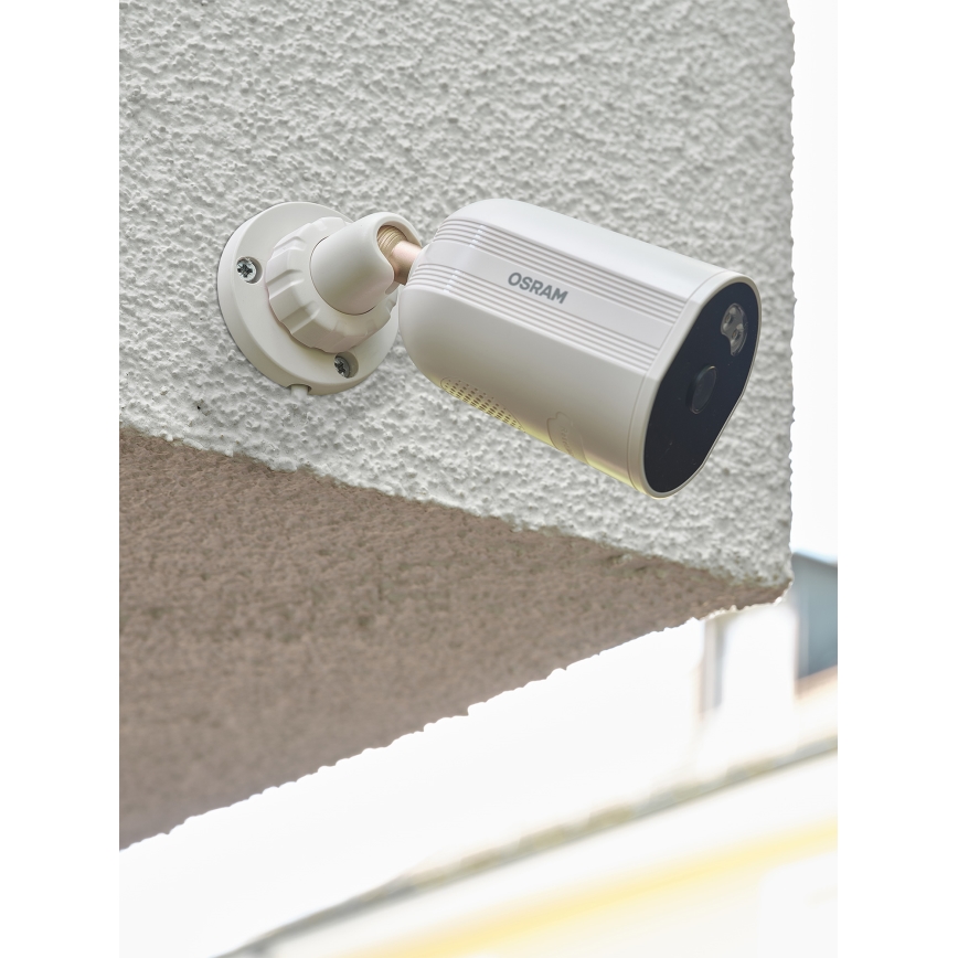 Osram - Inteligentna zewnętrzna kamera z czujnikiem 2K SMART+ 230V IP67 Wi-Fi