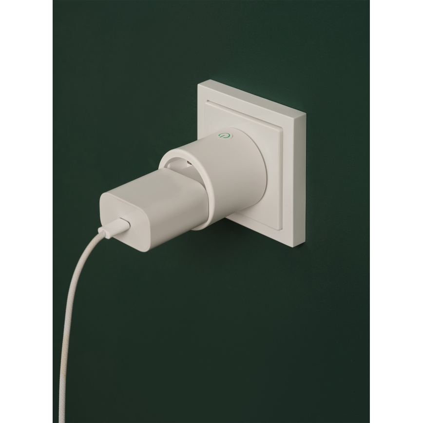 Osram - Inteligentne gniazdko SMART+ MATTER SCHUKO 2300W/230V/10A Wi-Fi białe