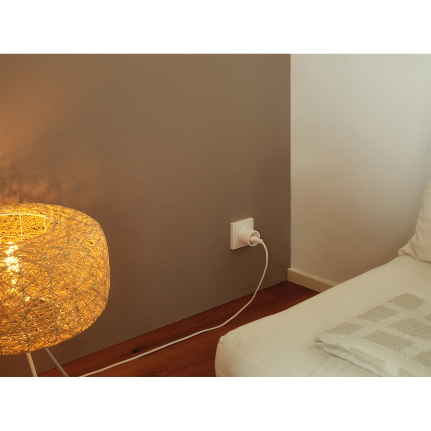 Osram - Inteligentne gniazdko SMART+ MATTER SCHUKO 2300W/230V/10A Wi-Fi białe