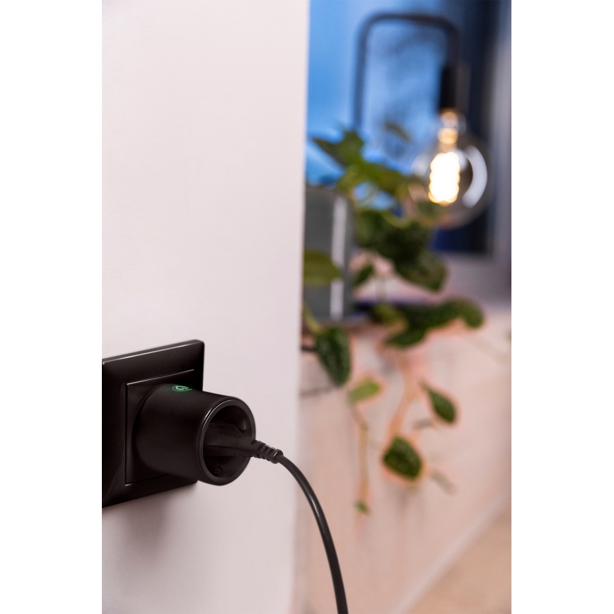 Osram - Inteligentne gniazdko SMART+ MATTER SCHUKO 2300W/230V/10A Wi-Fi czarne