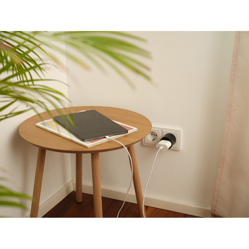 Osram - Inteligentne gniazdko SMART+ MATTER SCHUKO 2300W/230V/10A Wi-Fi czarne
