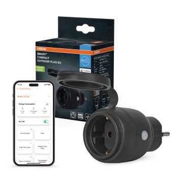 Osram - Inteligentne gniazdo zewnętrzne SMART+ MATTER SCHUKO 3680W/230V/16A IP44 Wi-Fi